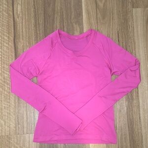 Lululemon Pink Long Sleeve Women's Top
